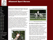 Tablet Screenshot of altamontsporthorses.com